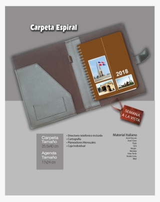 Carpeta Espiral Semanal - Wallet #9885937
