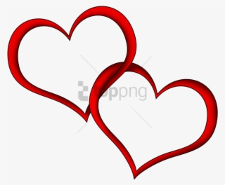 Free Png Download Heart Outline Couple Red Png Images - Heart Images Hd Png #9886147
