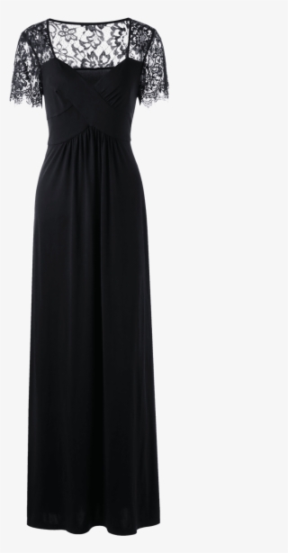 Dropship Plus Size Empire Waist Lace Panel Dress To - Dress #9887622