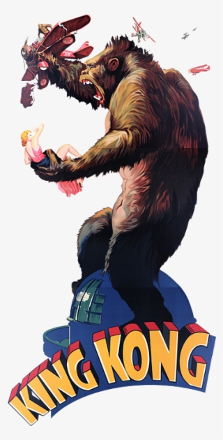 King Kong Retro Movie Poster Greeting Card - 1920s King Kong Movie Poster #9887914