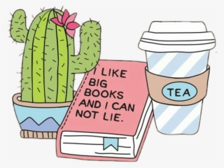 #plants #cactus #tea #book #relax #aesthetic #aesthetictumblr - Cactus Png #9889139