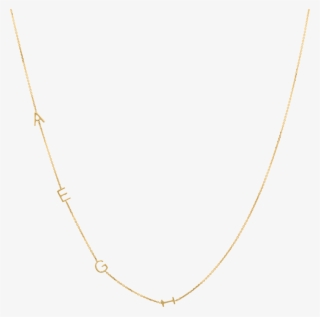 4 Letter Necklace 14crt Gold - Necklace #9889495