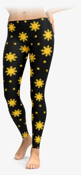 Filipino Sun & Stars Leggings - Pig Leggings #9890484