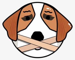 Original Vector Cartoon Dog Head Png And Image - English Foxhound #9890977