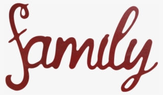 Word Family 4 Design 1 No Background 1 - Family Word Transparent Background #9891491