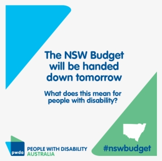 Large Blue Text Reading The Nsw Budget Will Be Handed - Baby Boutique #9891685