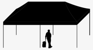 Party Tent Vector - People Silhouette #9892221
