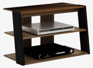 Tv Stand French Walnut With Black - Shelf #9892958