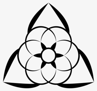 Alchemy Drawing Black Magic - Seeds Of Life Symbol #9893610