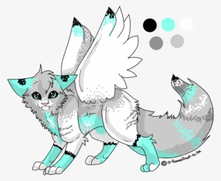 Image Result For Winged Cats Art Cartoon Wings, Kid - Winged Cat Adopts #9893833