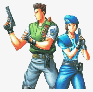 “ Artwork Of Chris & Jill, From Resident Evil - Revolver #9894415