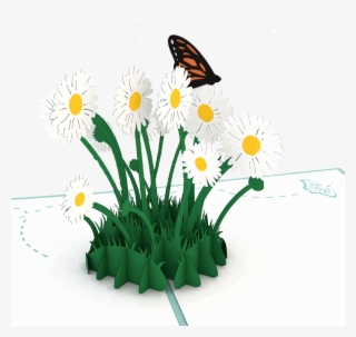 Butterfly Loving Daisy Wedding 3dcard Wedding Invitation - Greeting Card #9895316