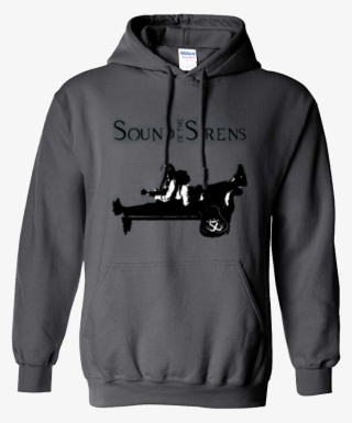 Grey Silhouette Pullover Hoodie £25 - Charcoal Gray Hoodie Gildan #9895813