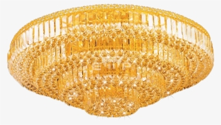 Chandelier Vector Golden - Lamp #9896028
