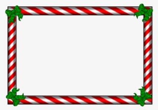 Candy Cane Border Transparent Background #9896827
