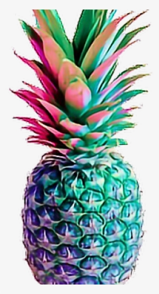 Drawn Pineapple Colourful Fruit - Rainbow Pineapple #9897671