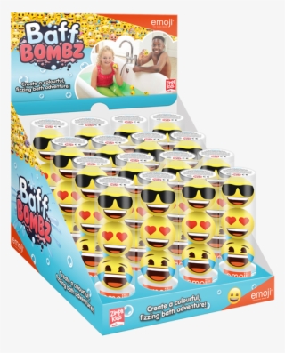 Emoji® Baff Bombz 3 Pack Reusable Emoji® 'yellow Face' - Food #9897904