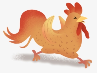 Hand Drawn Illustration Rooster Chicken Png And Psd - Rooster #9898017