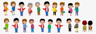 People, Man, Women, Grandma, Grandpa - Cartoon People Png #9898406