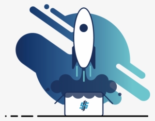 1177tech Launch Event Rocket Flat Design Launch Rocket - Illustration #9898689