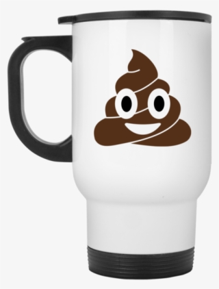 Poop Emoji Travel Mug - Vector Poop Emoji Png #9898907