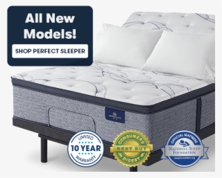 Perfect Sleeper Mattress On Adjustable Base - Bed Frame #9899044