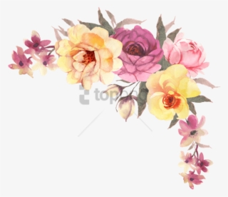 Free Png Transparent Watercolor Flowers Png Image With - Bohemian Watercolor Flower Png #9899817
