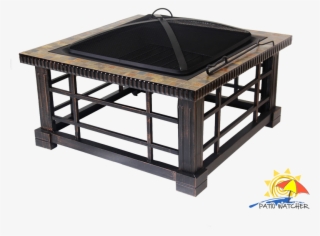 30-inch Square Backyard Me Tal Stove Firepit Fire Table - هومز موقدة للنار #9899828 30-inch Square Backyard Me Tal Stove Firepit Fire Table - هومز موقدة للنار #9899828