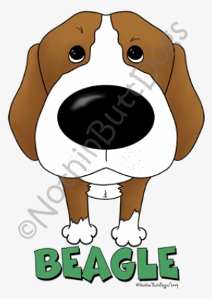 Big Nose Beagle Dark Colored T-shirts - Color #990354