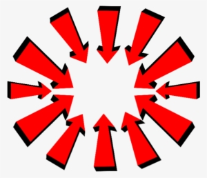 Red Arrow Transparent Png - Simple Flowers Vector #990528