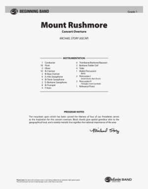 Mount Rushmore Thumbnail Mount Rushmore Thumbnail Mount - Christmas Concerto 2 Robert W Smith #990668