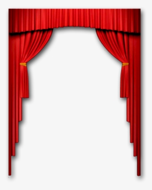 Festive Cortina Roja Decoración Png De Textura - Curtain #990804