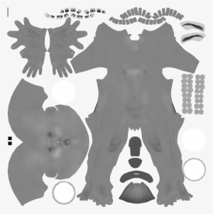 Texture Ref - Body Texture Map Psd #990832