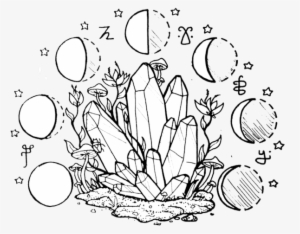 28 Collection Of Crystal Cluster Drawing Tumblr - Transparent Crystal Drawing #991146