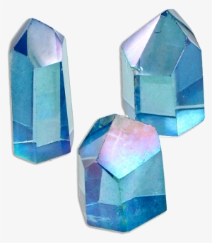 Turquoise Crystals - Aqua Aura Quartz Prism #991241