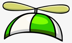 Green Propeller Hat - Propeller Hat Clipart #991657