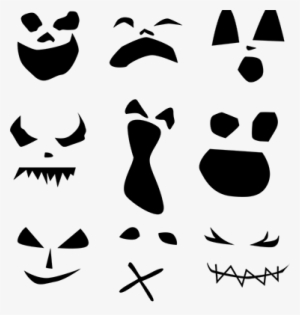 Halloween Scary Face Stickers - Caras De Halloween Png #993537
