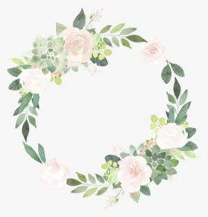 Clip Art Download Newborn Collections Ashley Oberholtzer - Watercolour Succulent And Pink Roses Png #994374