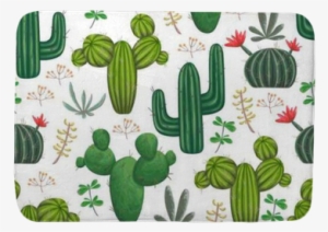 Seamless Pattern With, Cacti, Succulents And Floral - Papier Peint Cactus #994400