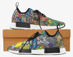 Women's Draco Running Shoes Print Luck 8 Design - No Fixed Abode Mens Grey Trainer With Black Lion Run #994531