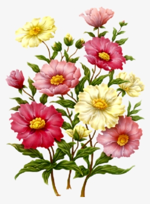 Pink Flower Vine Png Download - Decoupage Flower Png #995713