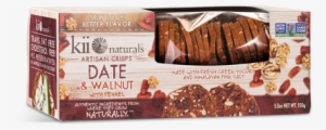 Kii Naturals Date & Walnut - Kii Naturals Artisan Crisps Date And Walnut #995758