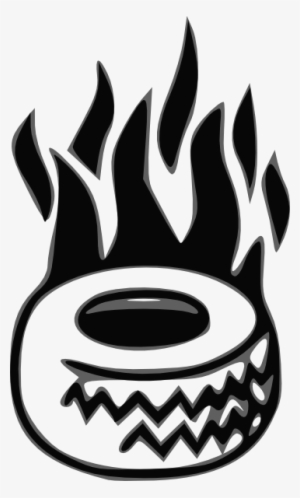Tire On Fire Clipart #995866
