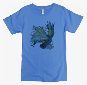 Betta Fish Printed On Men's Classic Crew #996444