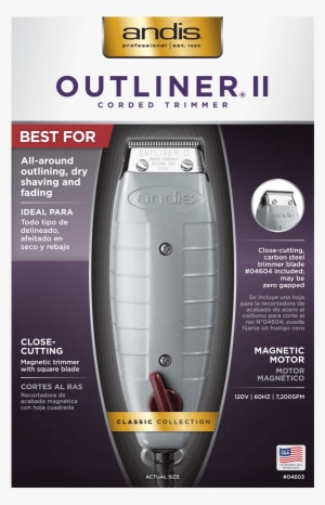 Outliner Ii Square Blade Trimmer - Andis T Outliner Trimmer 220v #996925