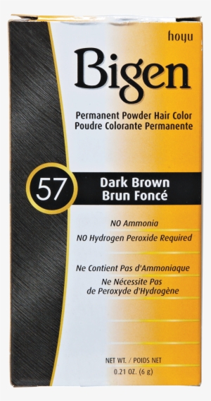 Dark Brown Permanent Powder Hair Color By Bigen - Bigen Permanent Powder Hair Color 57 Dark Brown 1 Ea #997302