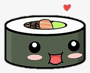 Comic Book Bubbles Png - Cute Cartoon Sushi Roll #997733