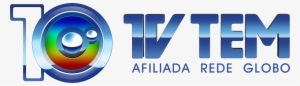 Logo Tv Tem 10 Anos Horizontal Afiliada Rede Globo - Tv Tem #998059