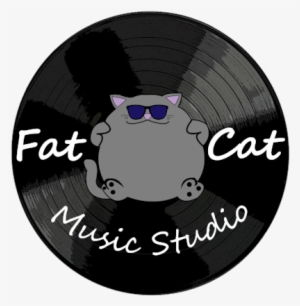 Fat Cat Record Design No Background - Circle #998125
