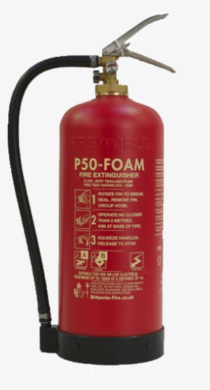 Servicing & Maint P50 Foam Fire Extinguisher - Brittannia P50 Service Free Foam Fire Extinguisher #998360